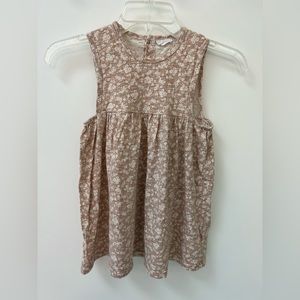 Jamie Kay 4T floral cotton dress, muted pink